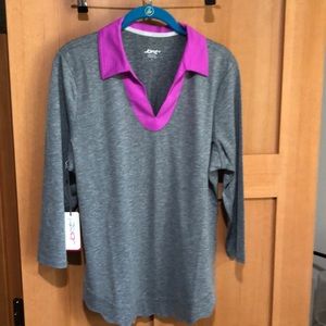 NWT Jofit 3/4 sleeve shirt size Large
